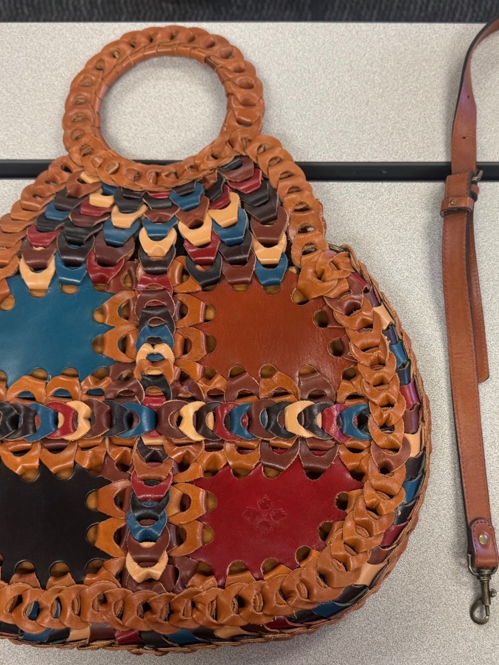 Patrica Nash Pisticci Linked Leather Purse